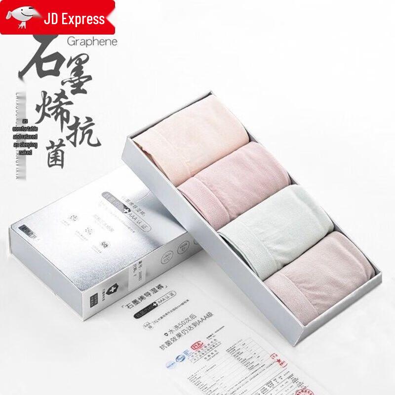 

LangSha Women s Graphene Seamless Moisture-Wicking Briefs (4-Pack Gift Set)