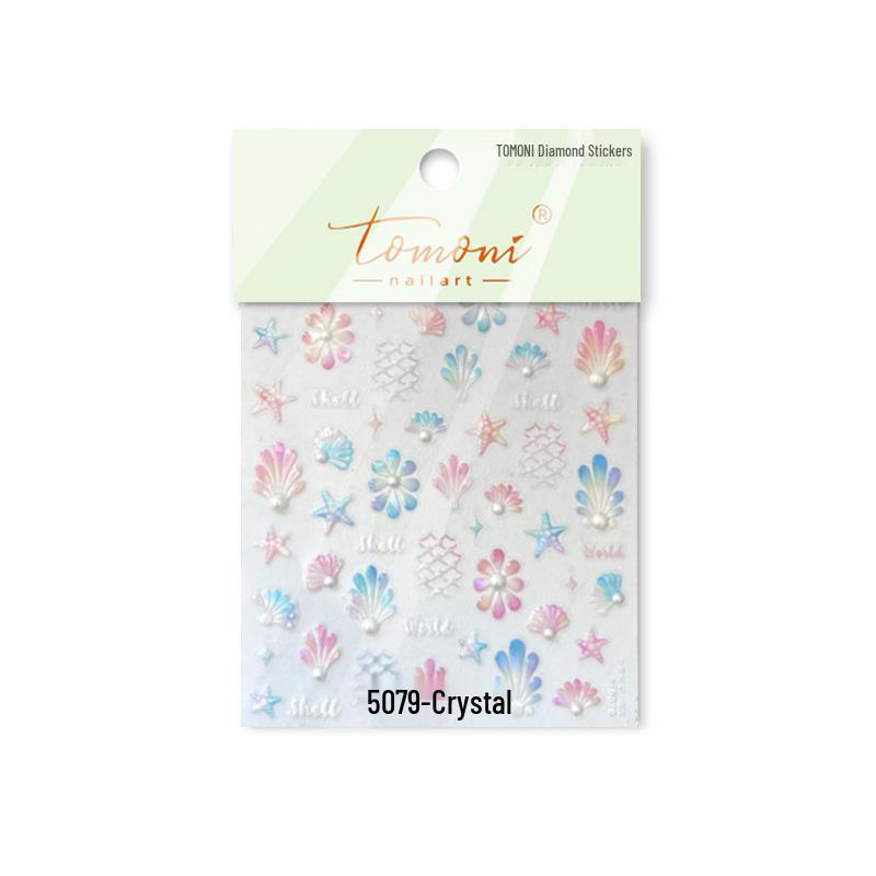 

Наклейки для ногтей Tomoni Crystal Diamond, Ракушка и Смешанный стиль для популярных чехлов для телефонов