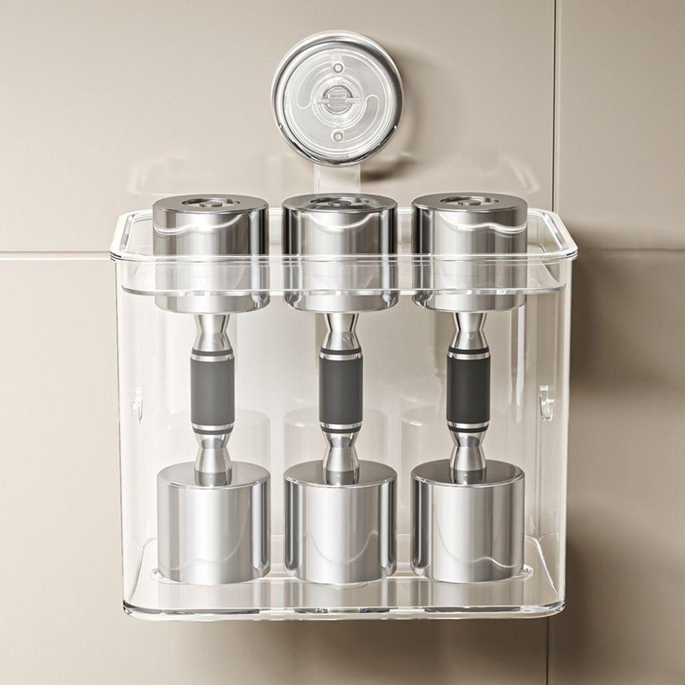 Transparent Suction Cup Tissue Box Wall Mounted Tissue Storage Box Napkin Box  Living Room