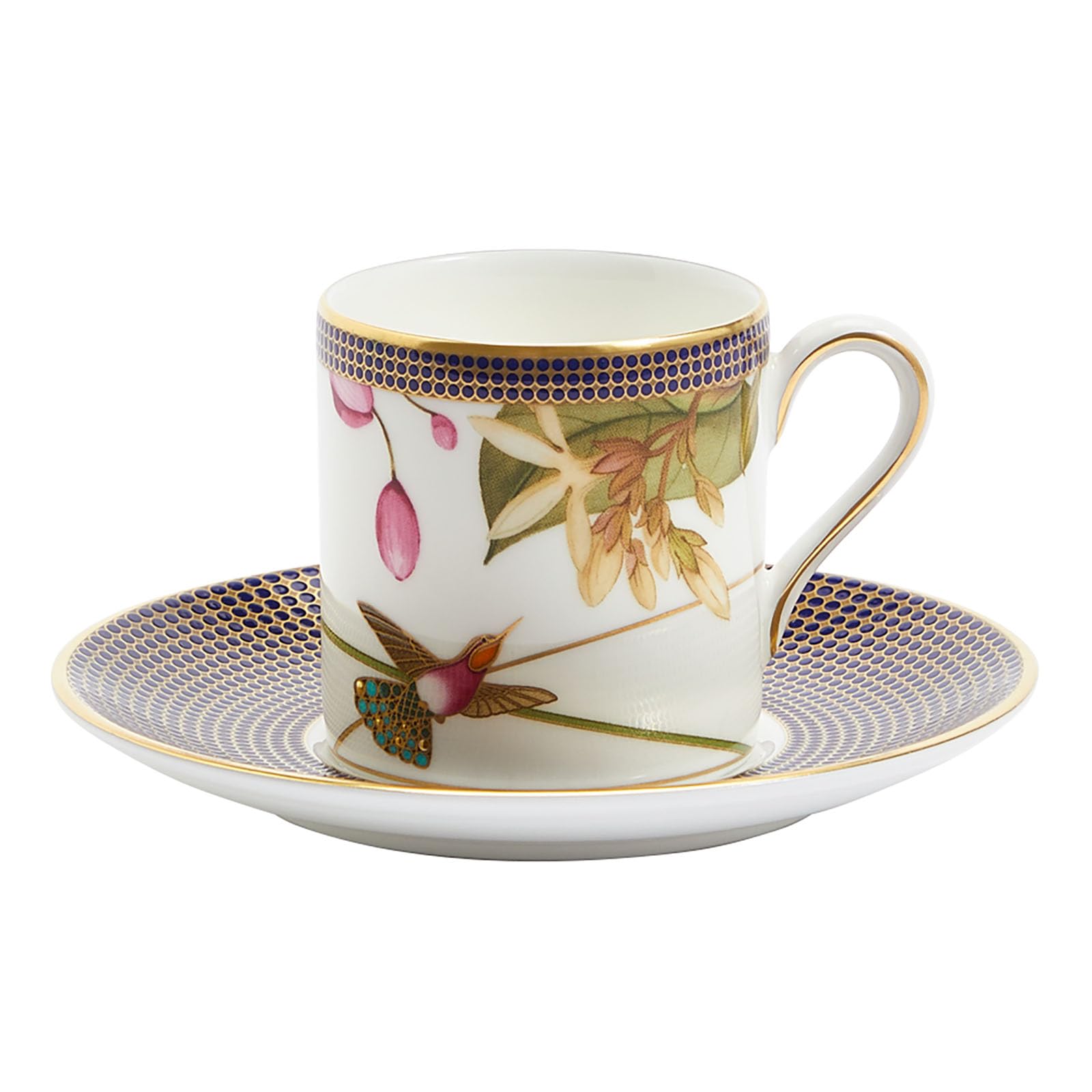 

[Officially Imported] Wedgwood Hummingbird Espresso Cup & Saucer, Approx. 100ml, 1056244