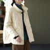 Women's Thickened Warm Long-sleeved Cotton-padded Jacket, Loose and Thin, Solid-color Outer Cotton-padded Jacket
