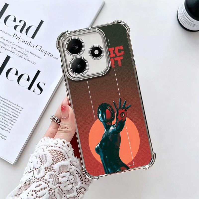 Atomic Heart Game Plating Phone Case For Xiaomi Redmi Note 14 15 Pro Plus 13 12 11 11S 11T 10 9S 9 5G Anti-Fall Airabag Cover