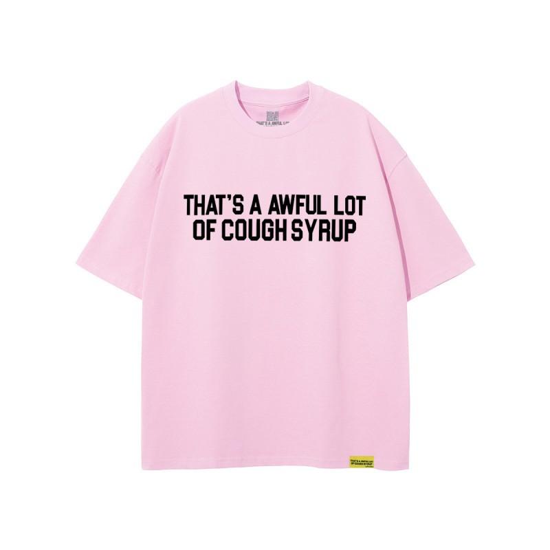 Unisex Oversized Cotton T-Shirt With Bold Letter Print Loose Fit Streetwear Tee Casual Wear