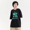 MLB New York Yankees T Shirts Unisex Black Crew Neck Moderate Straight Fit 3ATSM0933-50BKS