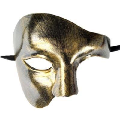 Karnawałowa Maska Ducha na Pół Twarzy Maska Fantoma Kostium na Halloween