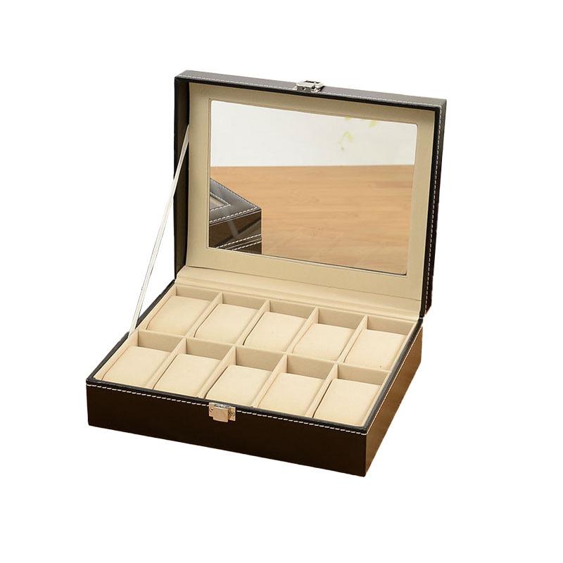 High-End Mechanical Watch Display & Storage Box - Large Capacity Wristwatch Organizer