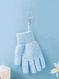 Body Scrub Gloves Reversible Exfoliating Bath Products Back Scrub Shower Gloves Cleansing Tools Bath Towel синий