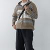 Onl Men Nordic Knit Deer Zip Up