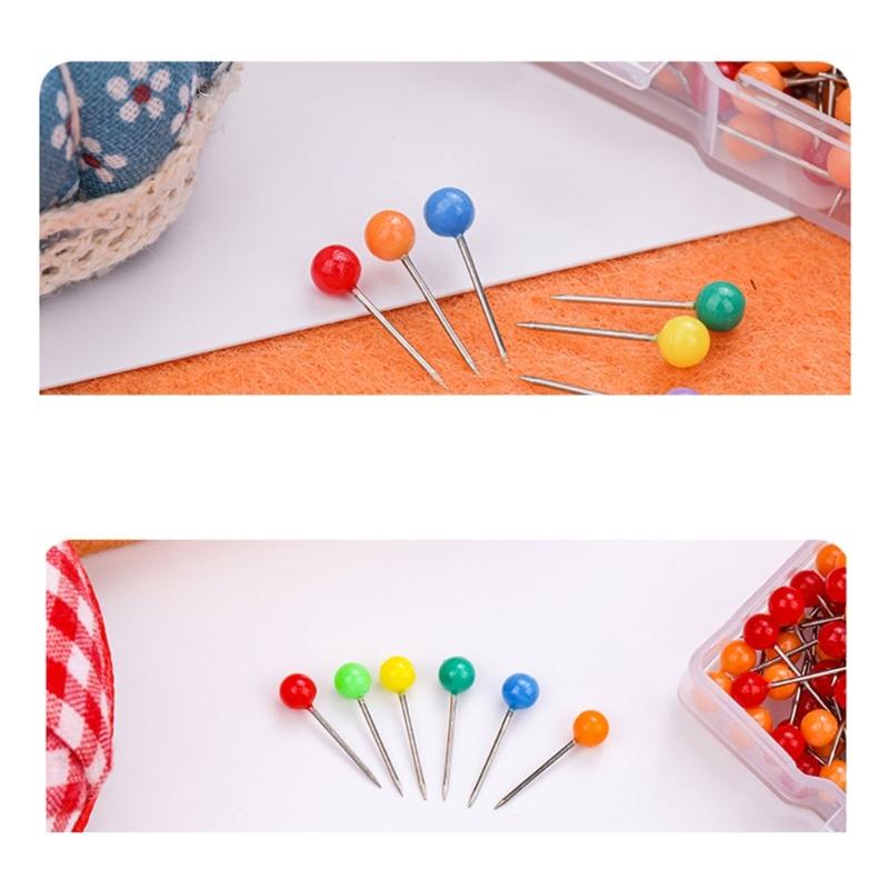 200/700Pcs Sewing Pin Straight Pin for Dressmaker, Sewing Project, Multicolored Quilting Pin , Push Pin Notice Board Pin