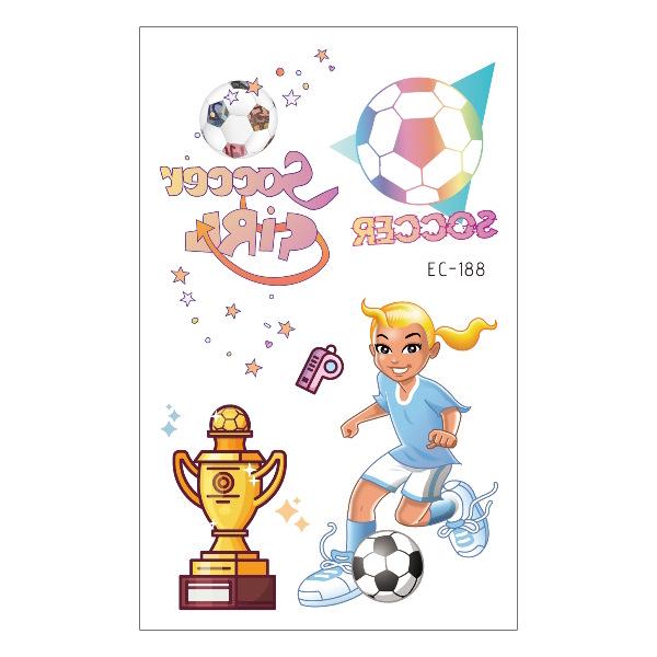 2026 Waterproof Children's World Cup Football Face Tattoo Stickers