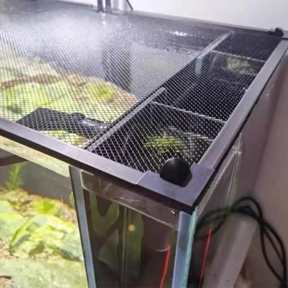 Sturdy Magnetic Fish Tank Lid Cover DIY Easy Installation Fish Tank Mesh Lid Cover Aquarium Anti-jump Net Fish Tank