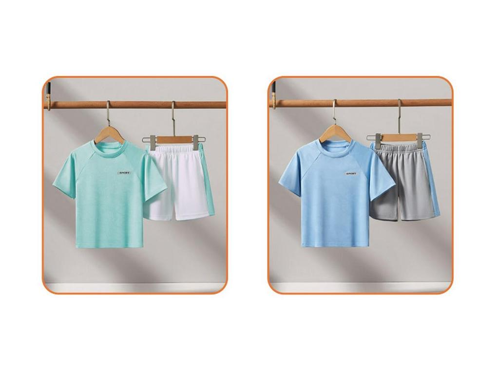 Boys' Ice-Touch Quick-Dry Sports Suit, Ages 2-5.