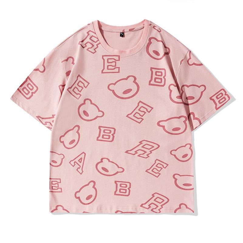 Cotton Printed T -Shirt Men 'S Short -Sleeved Loose Casual Half -Sleeved Summer All -Match T -Shirt