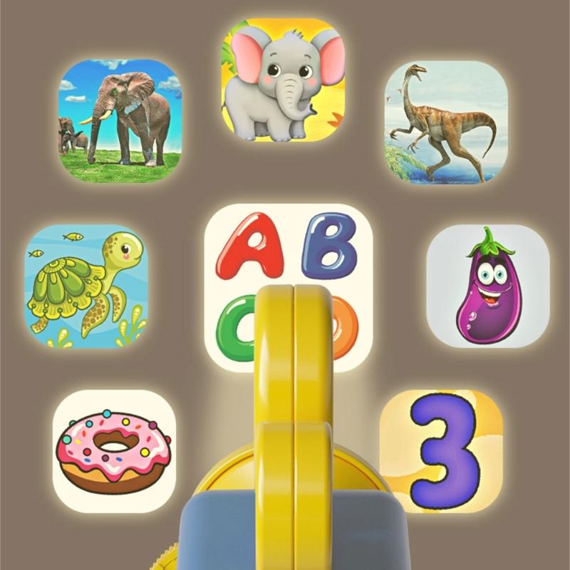 Animal Theme Projection Toy with 96 Images Children Projector Cute Projector Children Christmas Carnival Toy