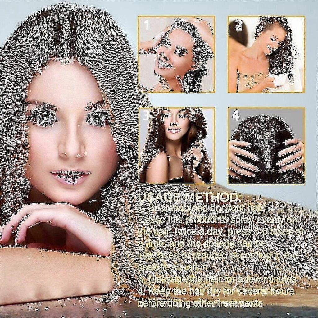 3pcs Biotin Hair Growth Spray Anti Hair Loss Fast Regrowth Scalp Treatment Serum Anti Hair Loss Spray for Men Women