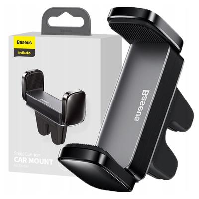 Clip Car Holder for Grille Baseus Steel Cannon (Black)