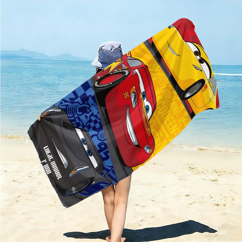 Mcqueen Cars Towel Large Quick-Drying Microfiber Soft S-Square Pants-s Beach Towel for Travel Fitness Bathing Camping. 0730s107