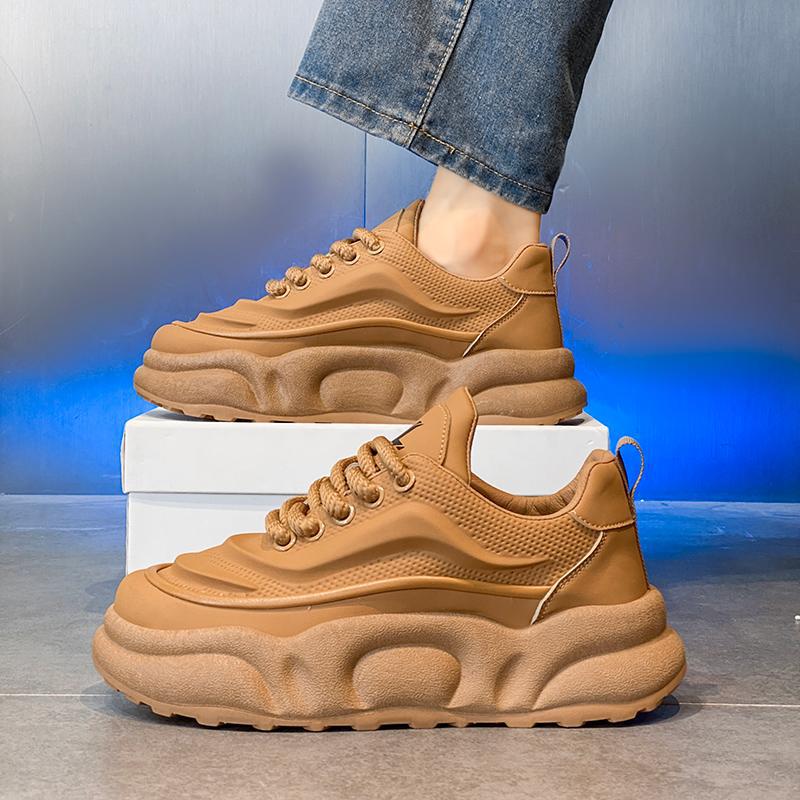 

Men s shoes spring trend versatile casual Internet celebrities with the same board shoes platform youth non-slip sneakers 2025 new 44