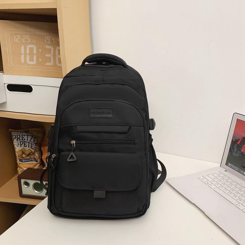 Korean Version of High School Students  Junior High School Students  Large Capacity Contrast Color Backpacks  Backpacking Men