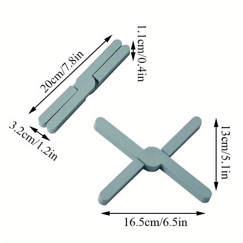 4Pcs Foldable Heat Resistant Pad Silicone Slip Insulation Pad Cup Mat Hot Drink Holder Mug Stand Table Decorations Kitchen Accessory