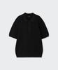 Musinsa Standard Crocheted Knitted Polo Shirt [Black]