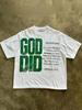 Sohn Gottes Print T-Shirts Rundhals Kurzärmelig Lässig Baumwolle Print Vintage T-Shirt Oberteile VHUTHK Beidseitiger Druck Unisex