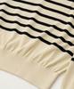 ANOTHER OFFICE Sailor Silk Open-Collar Knit (Ecru-Black)