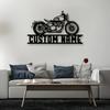 Custom Motorcycle Metal Wall Art Contemporary Indoor Outdoor Home Decor Gift