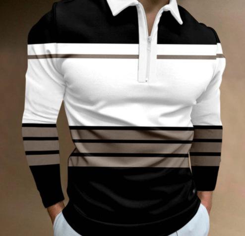Long Sleeve Polo Shirt, Half-Zip Casual Top, Versatile Comfortable Wear