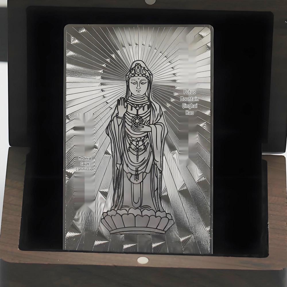 Yabin 999 Sterling Silver Custom Engraved Mirror-Finish Commemorative Corporate LOGO Plaque