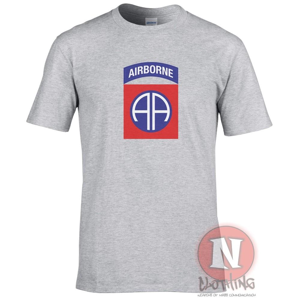 Ww2 82nd Airborne Logo TShirt All American Division Us Army DDay Neptune S
