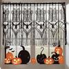 Gothic Style Lace Bat Skeleton Head Lampshade Scary Decorative Halloween Lampshade Black Halloween Coffee Curtain