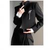 Vintage Black Bottoming Shirt Women Stand Collar Ruffles Slim Blouses Japanese Victorian Long Sleeve Blusas