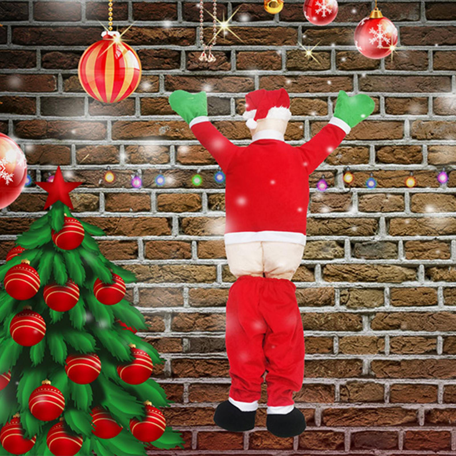 

Climbing Santa Claus, Claus Doll Statue, Climb The Christmas for Festival, Height 110cm