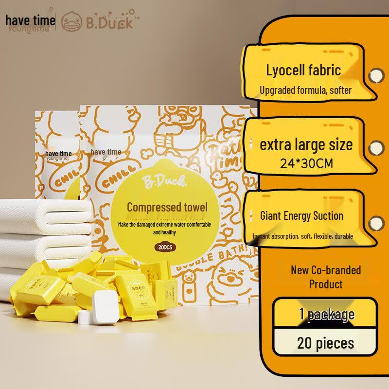 BDUCK Disposable Compressed Facial Towel
