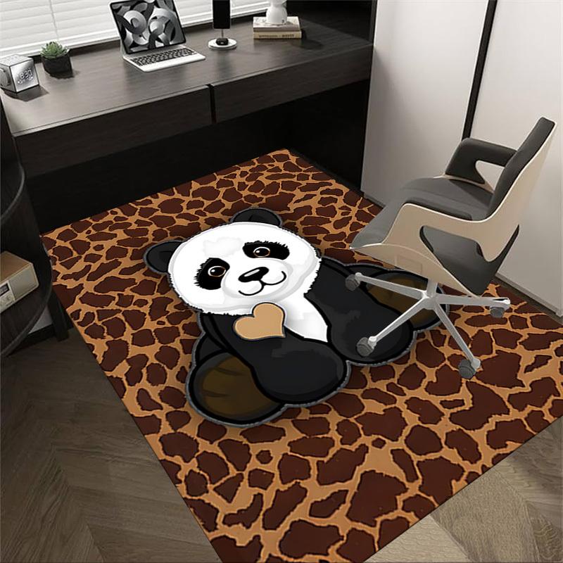 

1PC Panda Heart Extra Large Non Slip Floor carpet, Office, family, bedroom Large Area Rug Indoor Rugs, Vibrant Colors 60cm by 90cm
