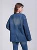 Stylish V-Neck Loose Denim Jacket - Early Autumn Casual Design