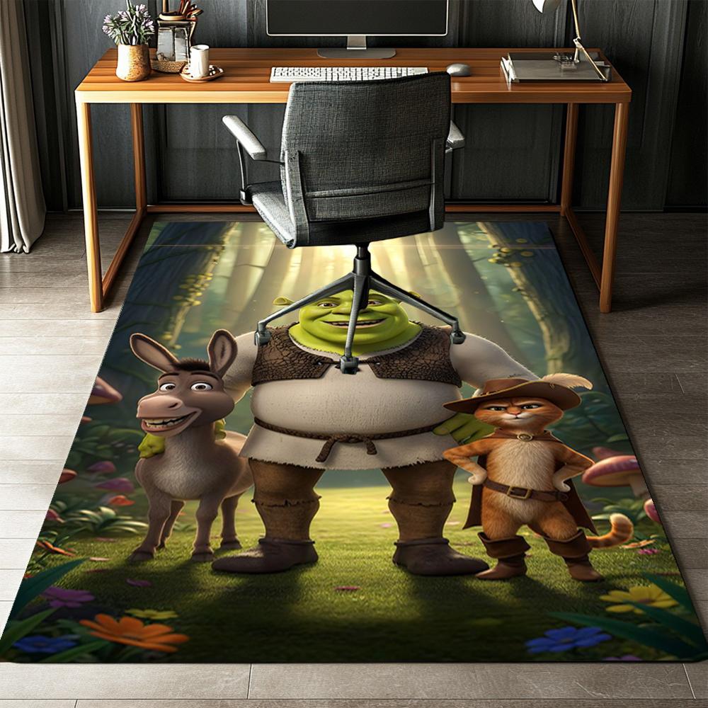 Shrek Printed Carpet,Rug,for Office Chair Living Room Bedroom Kitchen Room Decor Gifts.