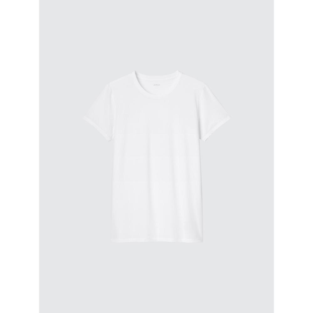 

Футболка Uniqlo Airism Mesh с круглым вырезом и короткими рукавами 00 WHITE/MEN M