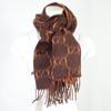 GUCCI [Brand new/Domestic genuine] 537556 4G275 7665 GG pattern alpaca blend wool Scarf 30 X 196 cm Black / orangeUsed