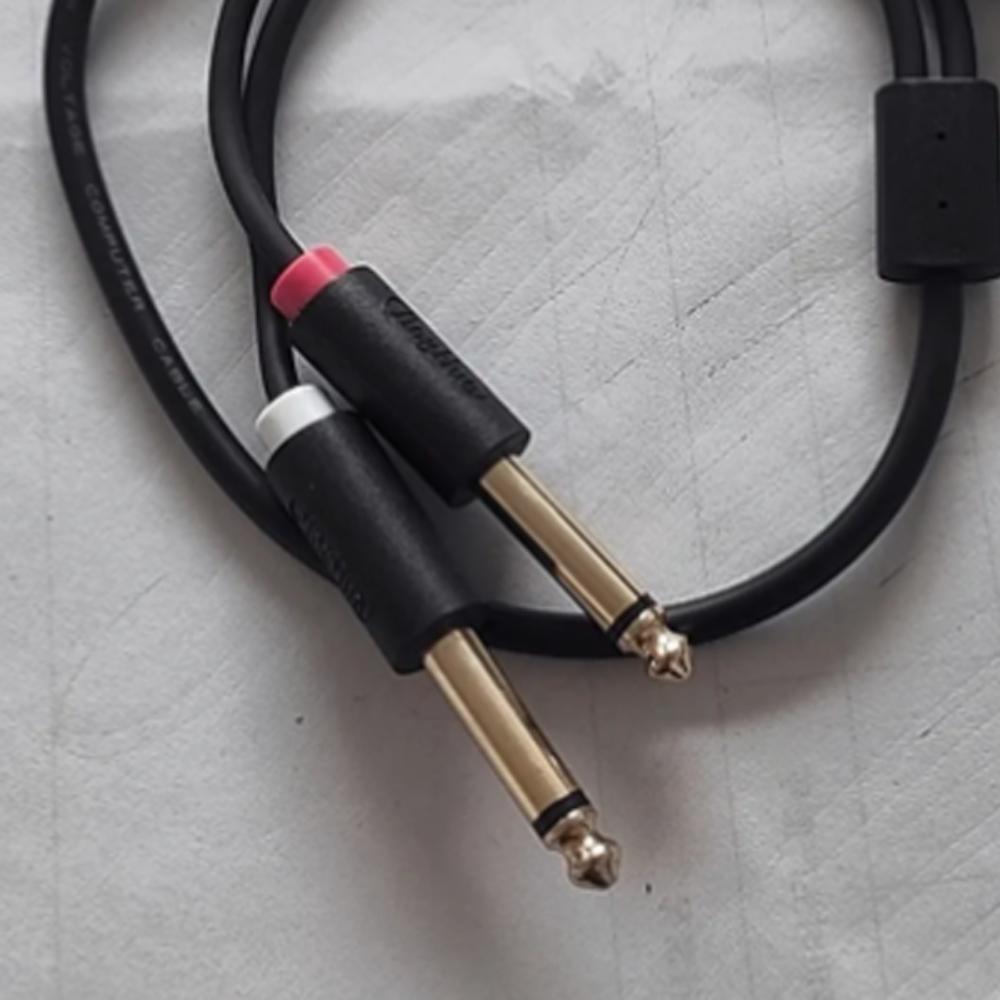 2 in 1 3.5mm To Dual 6.5mm Audio Cable Converter Mixing Console Sound Cable Audio Accessories
