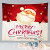 Merry Christmas Cute Santa Claus Tapestry Large Fabric Wall Tapestry Home Living Room Bedroom Background Decor Beach Blanket