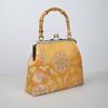 Handmade gold bag bamboo handle brocade cheongsam mouth gold bag handbag