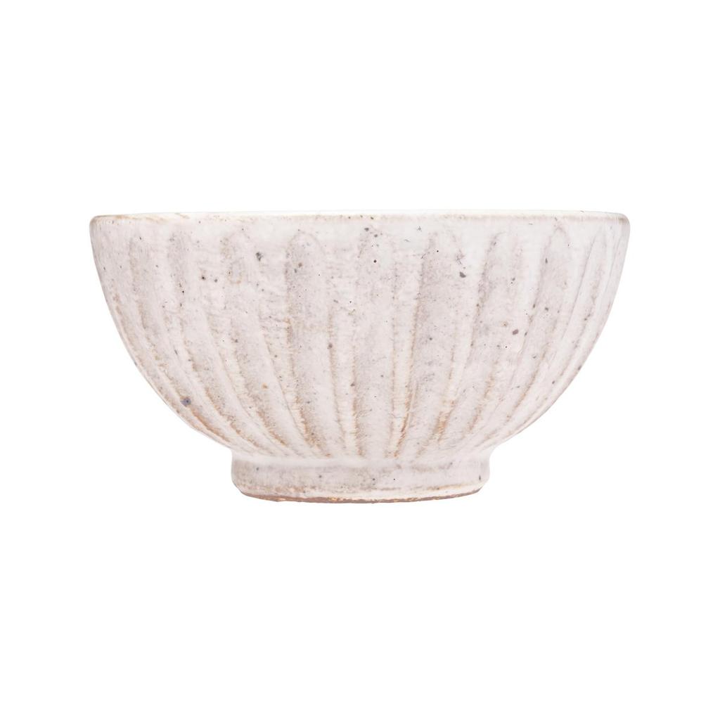 Tatara Rokuro Kohiki Japanese Ceramic Rice Bowl Mino Ware Tableware 20725