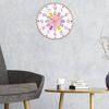 Colorful Silent Wall Clock Bedroom Classroom Playroom Teach Time Telling Skills Clock for Kids Room Decor
