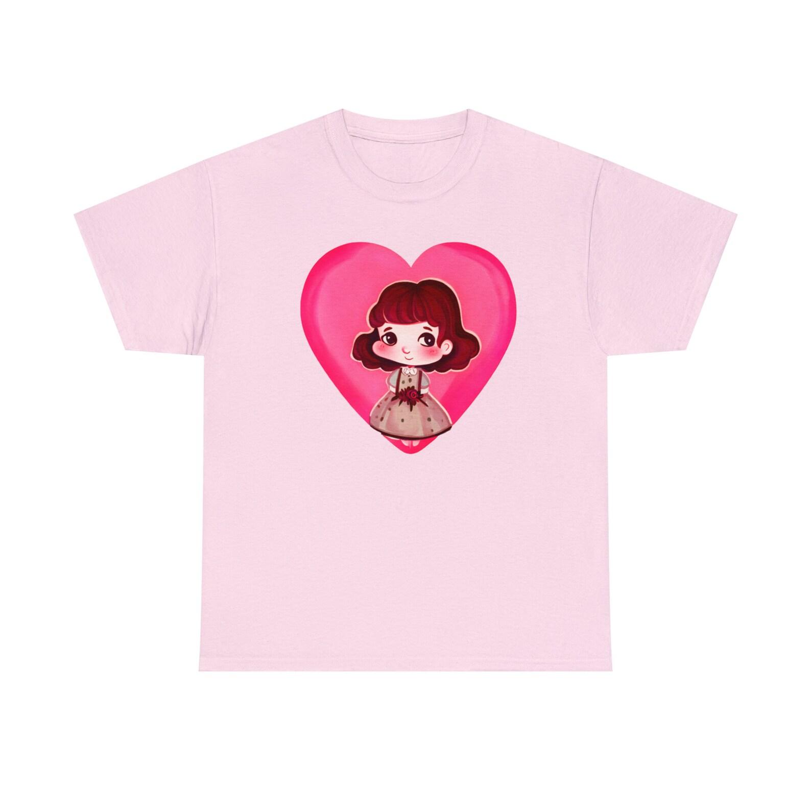 Pink Heart Girl Tee 160