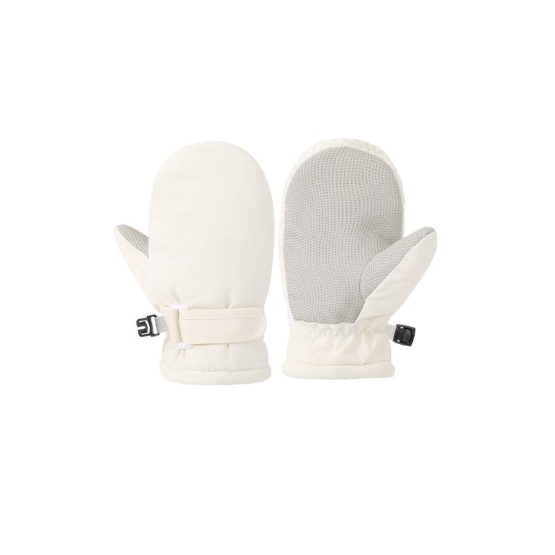 Mănuși Impermeabile pentru Vreme Rece Pentru Copil Mic Mănuși Fără Degete Rezistente la Zăpadă cu Căptușeală Moale de Pluș Caracteristică Utilizare în Aer Liber