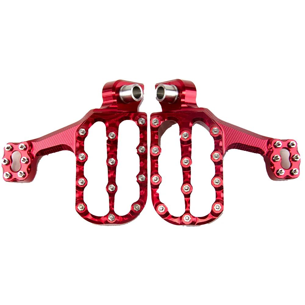 Motorcycle Universal CNC Foot Rests Pegs Motorbike Dirt Pit Bike Footpeg Pedals Off-Road FootRest For Suzuki Yamaha Honda KTM