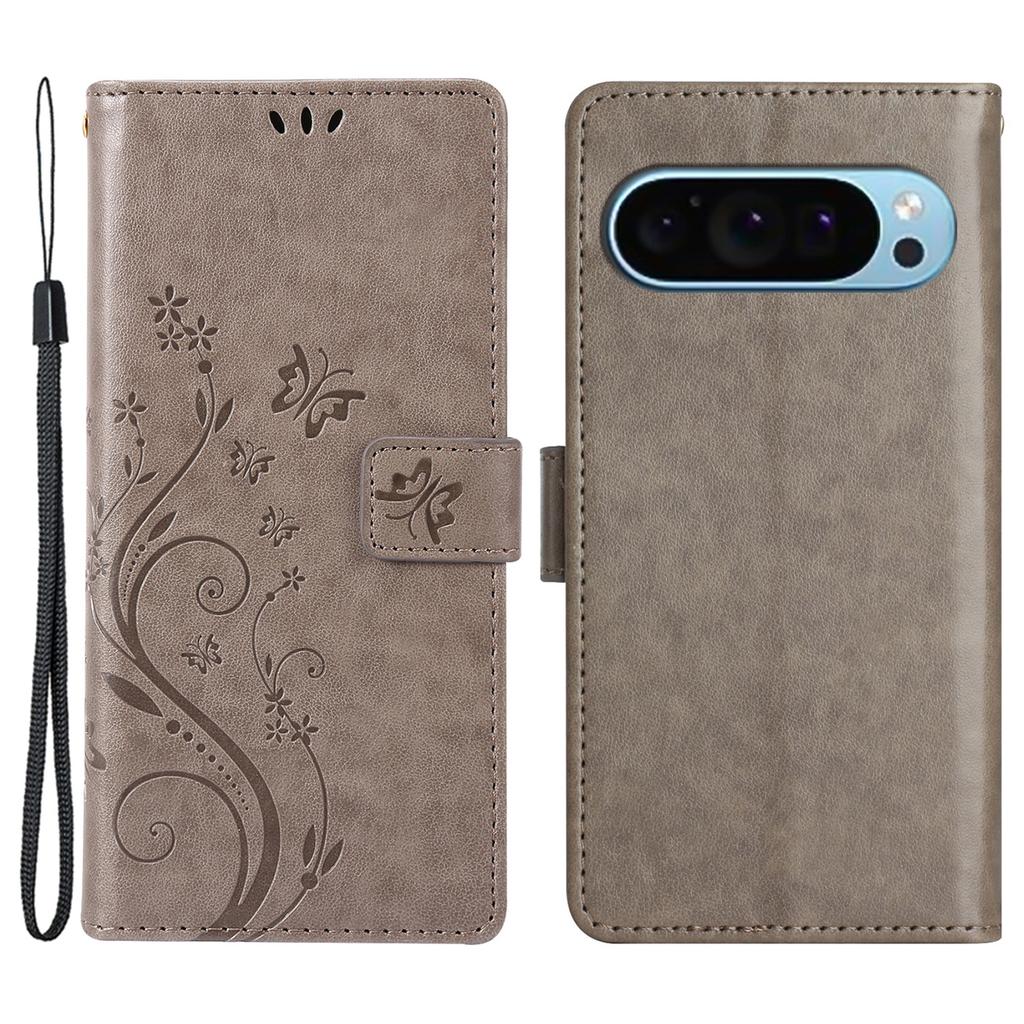 For Google Pixel 9/Pixel 9 Pro Case Butterfly Pattern PU Leather Wallet Phone Cover