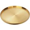 Gold Serving Tray 32cm Stainless Steel Round Decorative Storage Tray